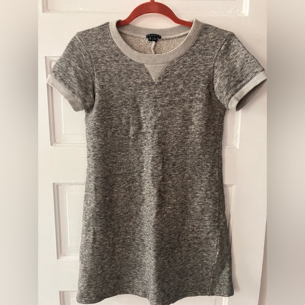 Theory mini dress with short sleeves, size petite S